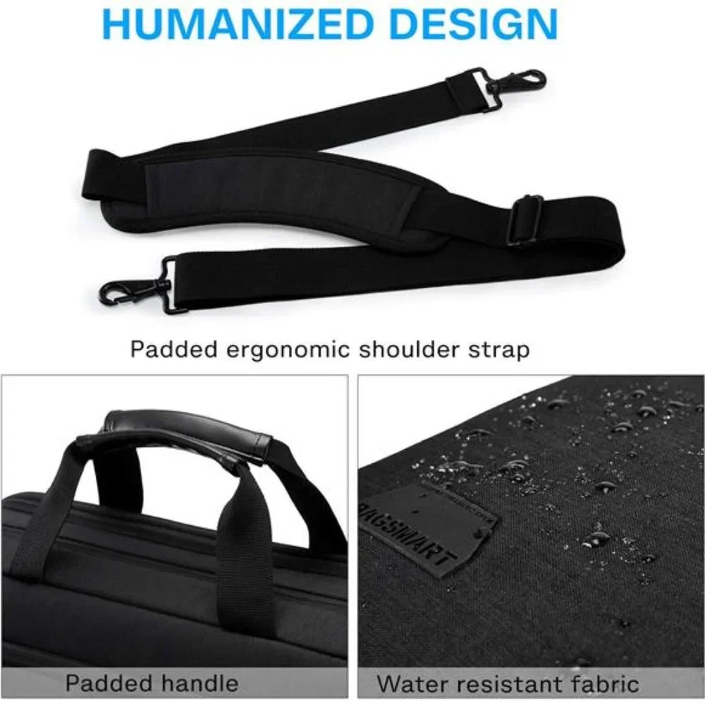 17.3 Inch Laptop Bag Business Briefcase Lockable Computer Bag Work Bag Men Women